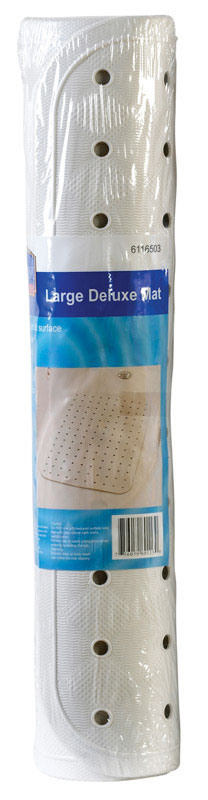 DELUXE BATH MAT 31.5 X 15 WHITE LARGE