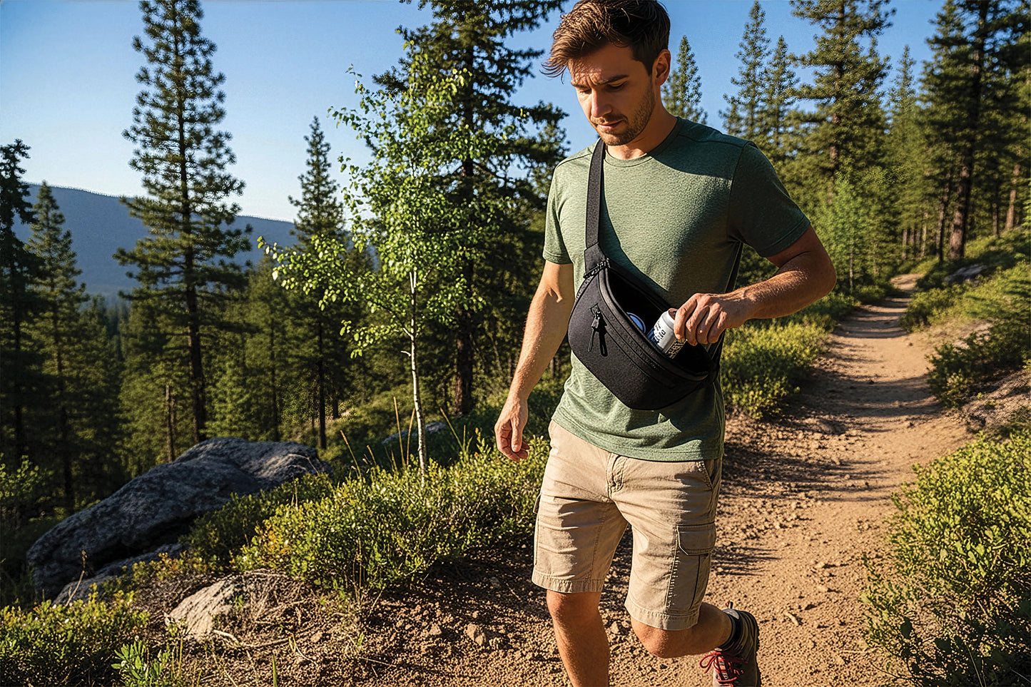 BUM BAG INSULATED BLACK