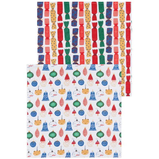 CHRISTMAS CHARMS DISH TOWEL SET/2