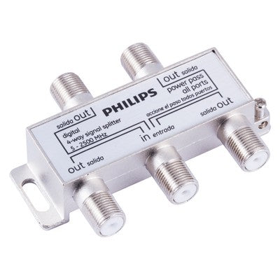 PHILIPS 4-WAY SPLITTER SILVER