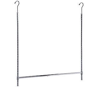 CLOSET ROD ADJUSTABLE CHROME 37"