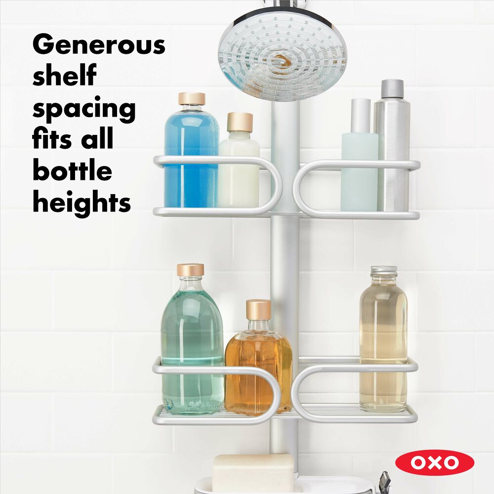 OXO 3-TIER ALUMINUM SHOWER CADDY