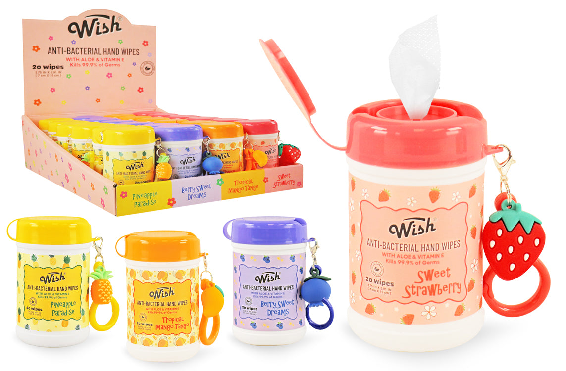 WISH HAND WIPES W/CHARM