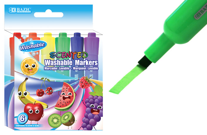 SCENTED WASHABLE MARKERS