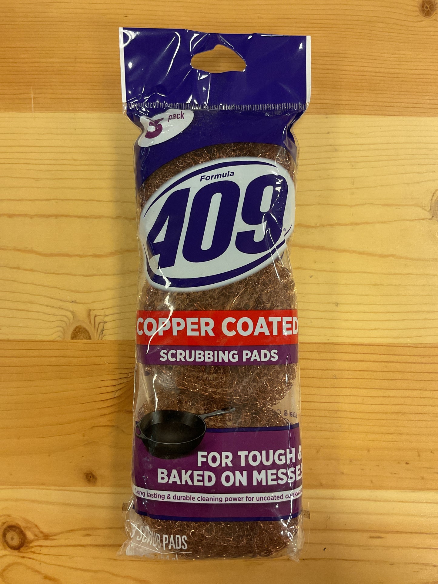 409 COPPER SCRUB PADS 3PK