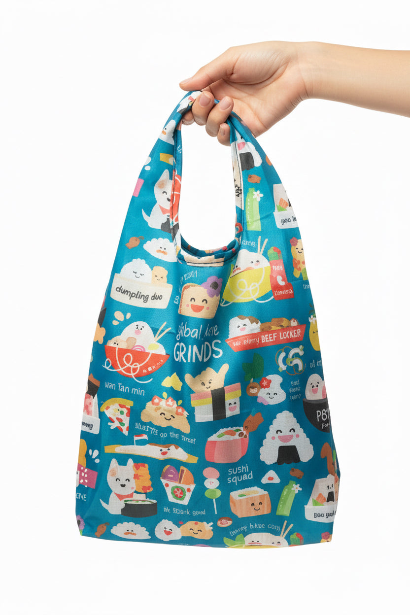 EDEN SMALL TOTE GLOBAL KINE GRINDS TEAL