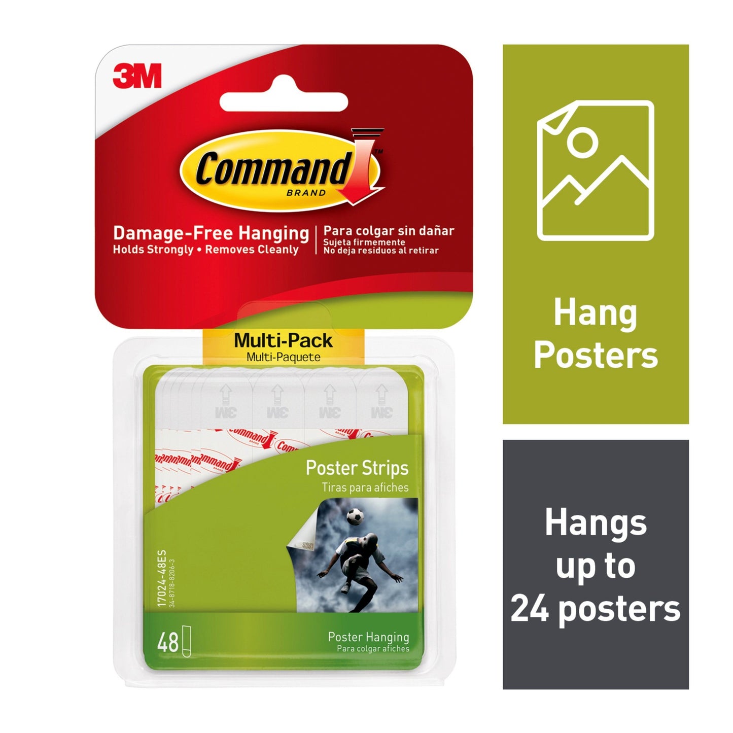 COMMAND POSTER STRIPS 48STRIPS