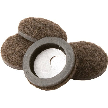 SLIDERS FURN 1" FELT ADH BRN 4PK