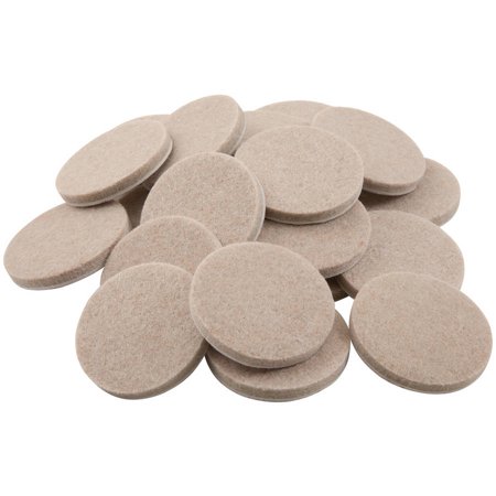 FELT PAD 1-1/2 RND OATMEAL 24PK