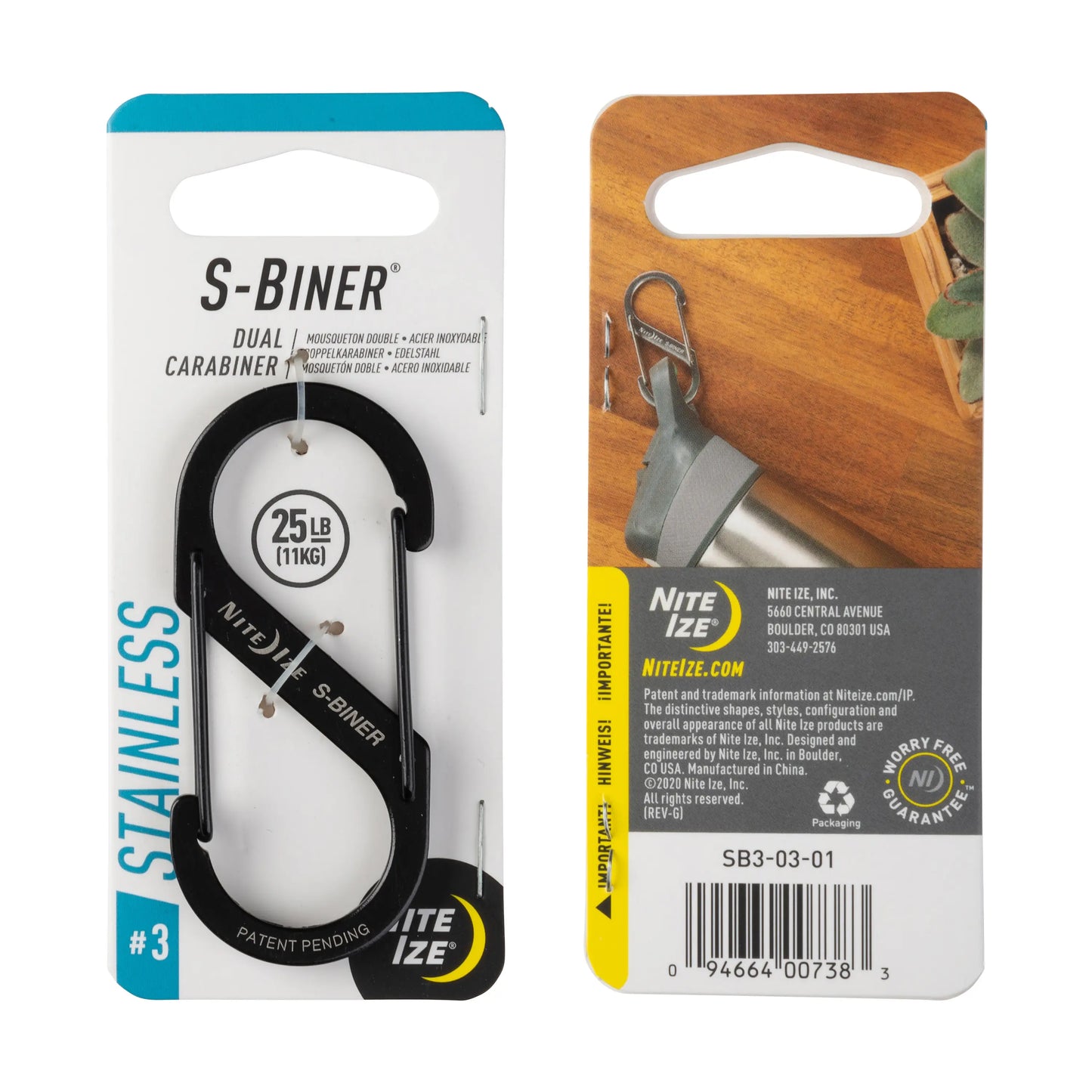 S-BINER #3 BLACK
