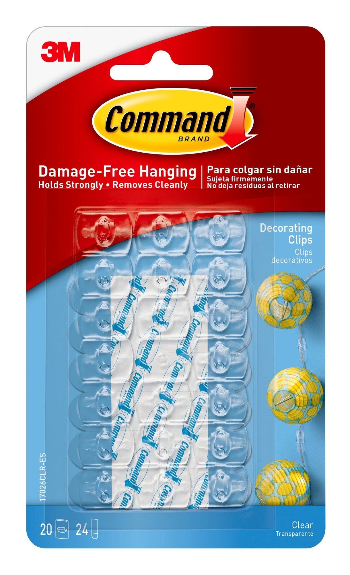 COMMAND DECORATING CLIPS 20CT