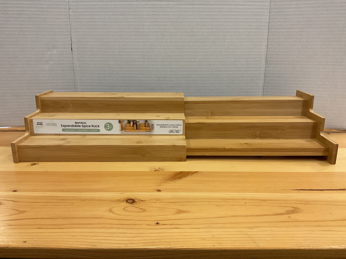3 TIER BAMBOO SPICE RACK