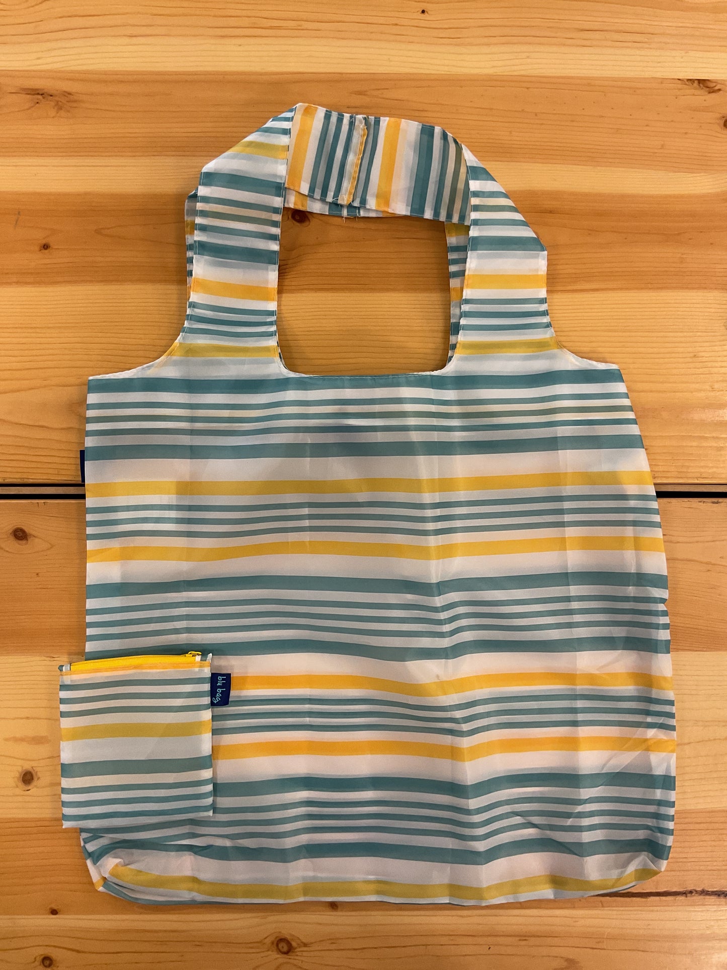 SUMMER STRIPE YELLOW BLU BAG