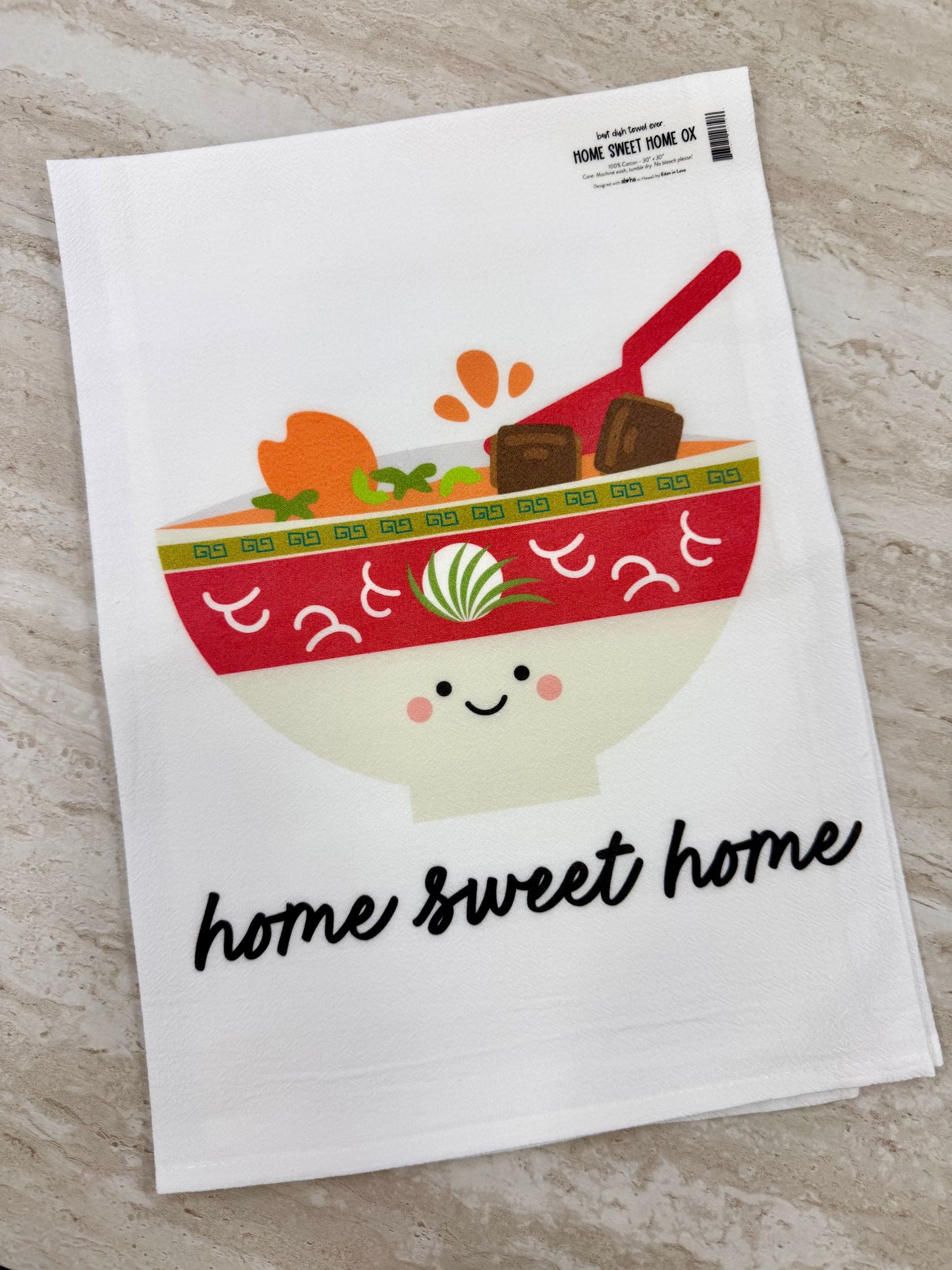 EDEN DISH TOWEL HOME SWEET HOME OX