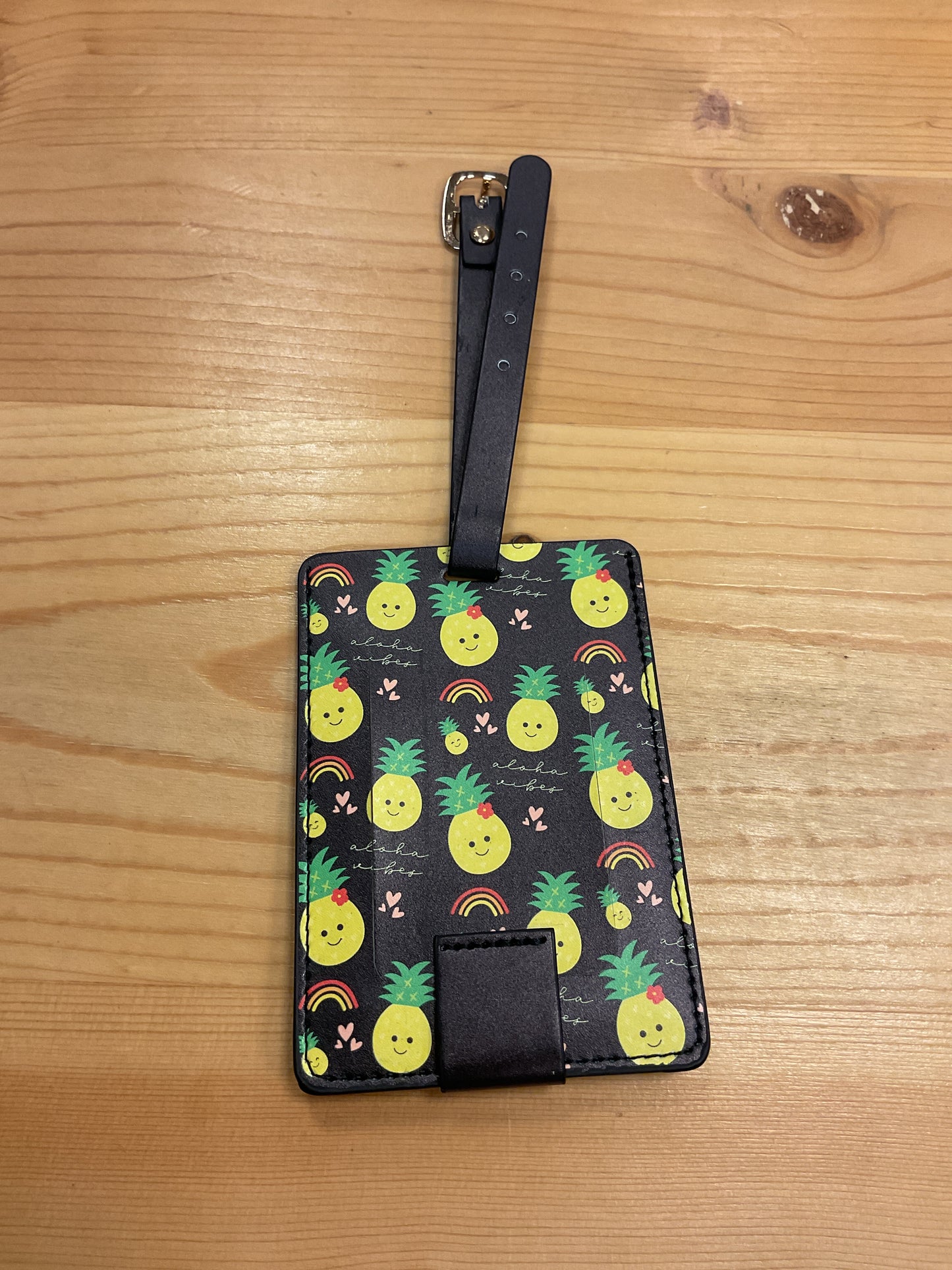 EDEN LUGGAGE TAG ALOHA VIBES BLACK