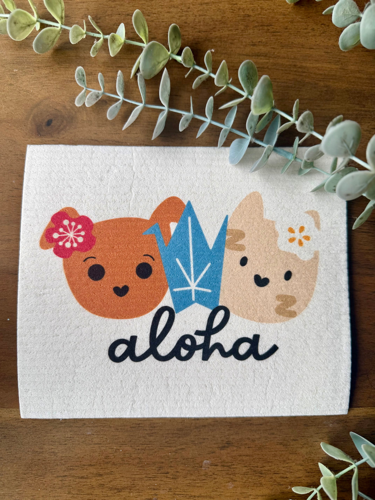 EDEN SWEDISH DISHCLOTH BEAR & NOODLE CRANE
