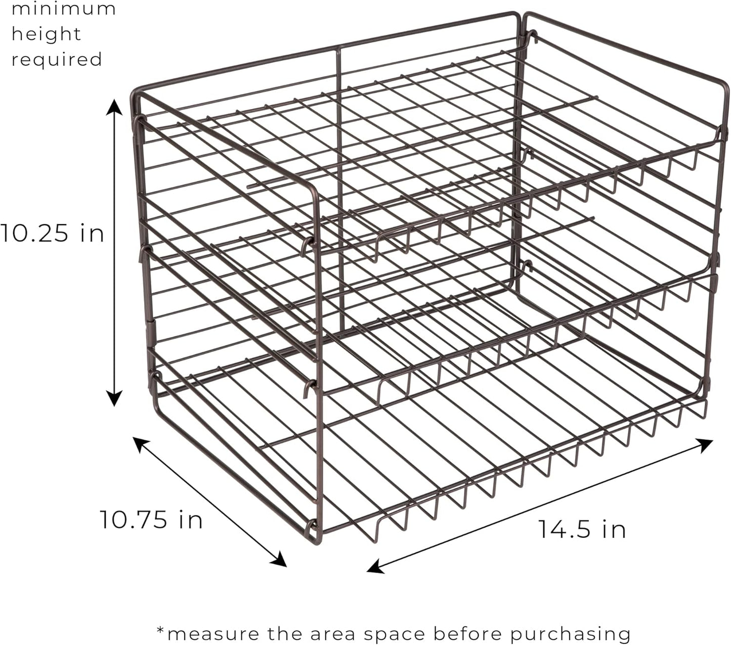 3 TIER CAN RACK BRONZE