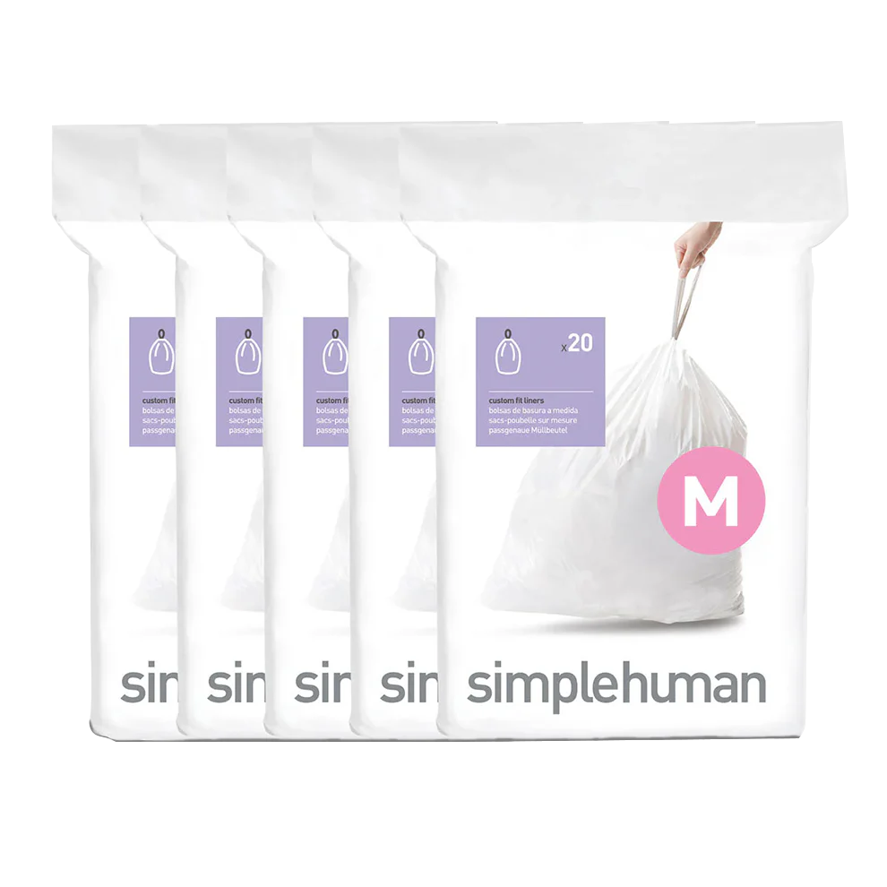 TRASHBAG M 45L/12 GAL 20 CT