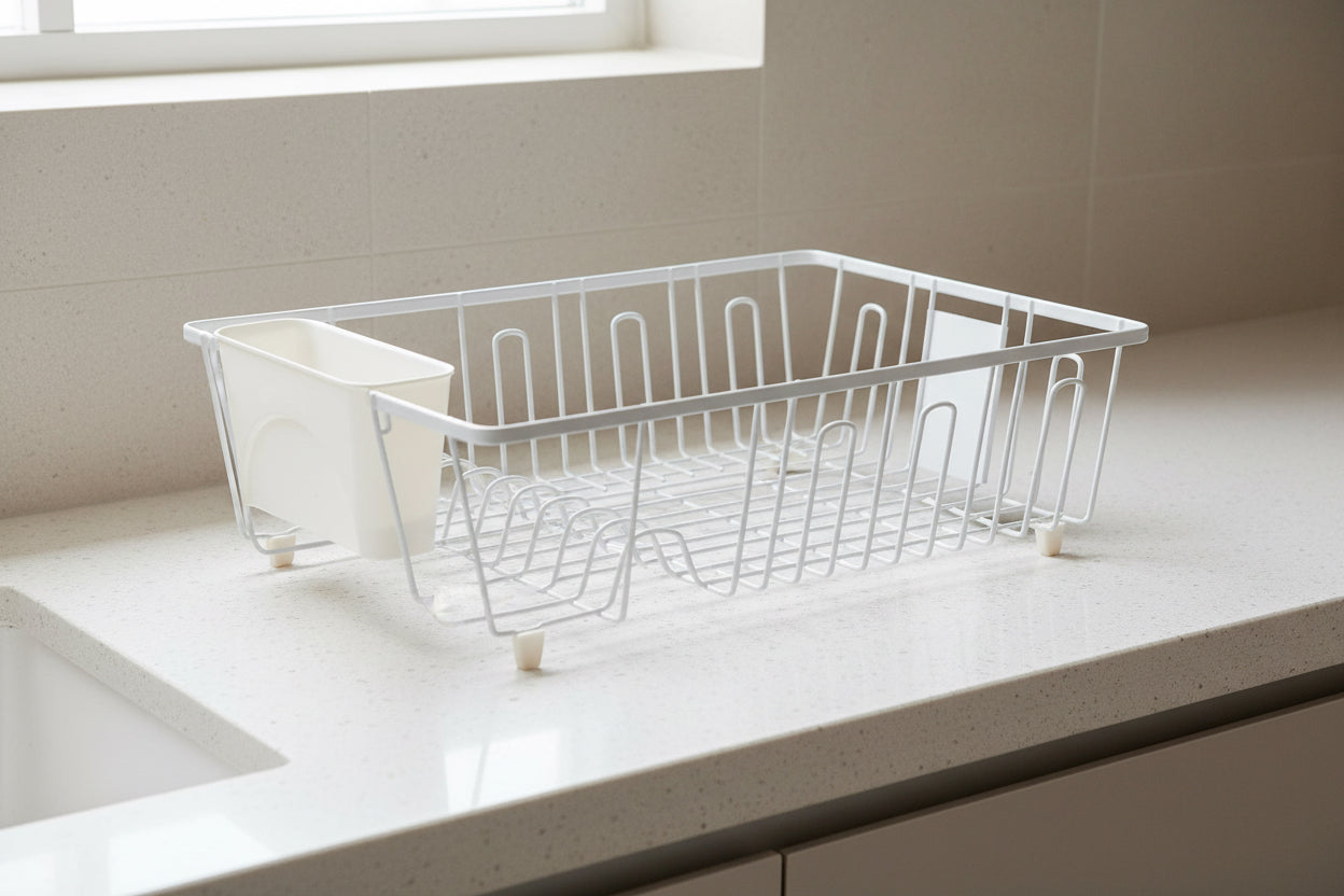 DISH RACK W/ CUP MODRN FLT LRG