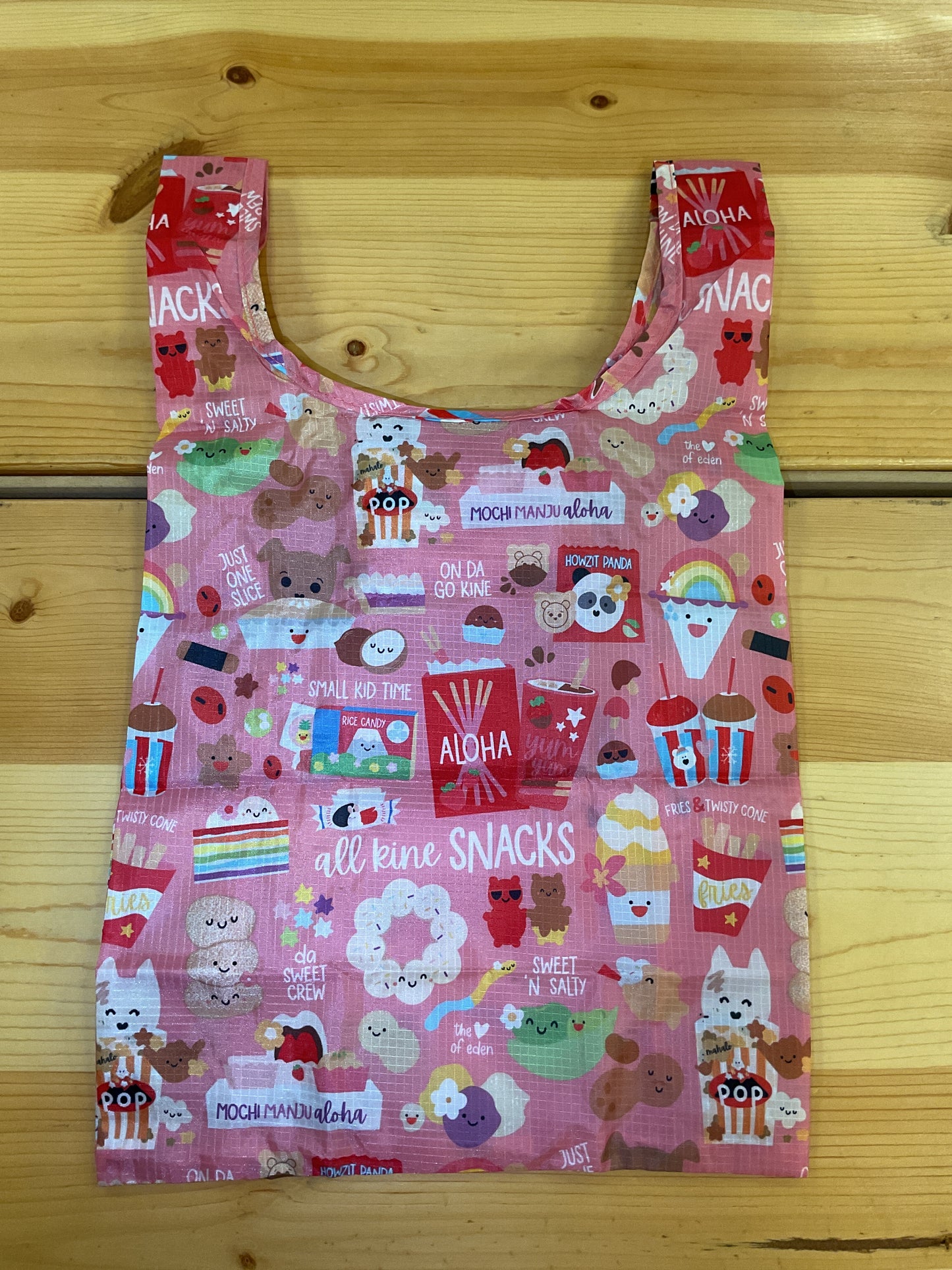 EDEN SMALL TOTE ALL KINE SNACKS PINK