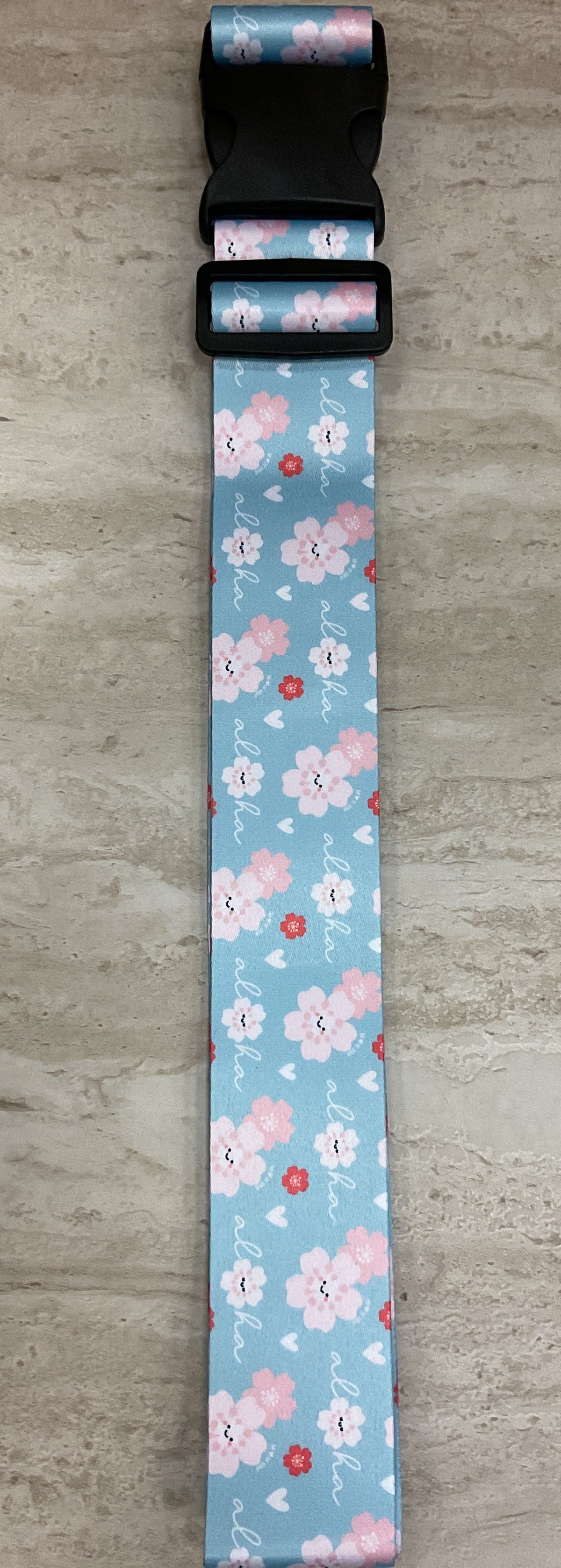 EDEN LUGGAGE STRAP ALOHA SAKURA LT BLUE