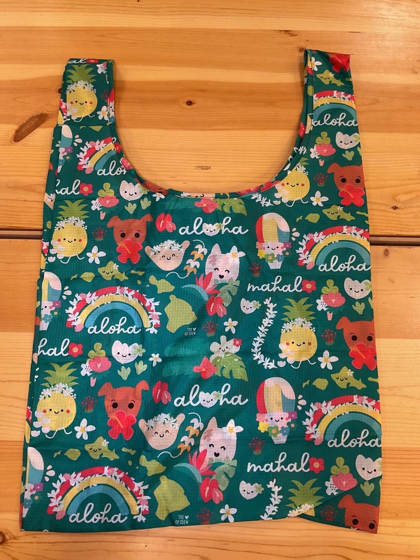 EDEN MEDIUM TOTE ALOHA BLOOMIES TEAL