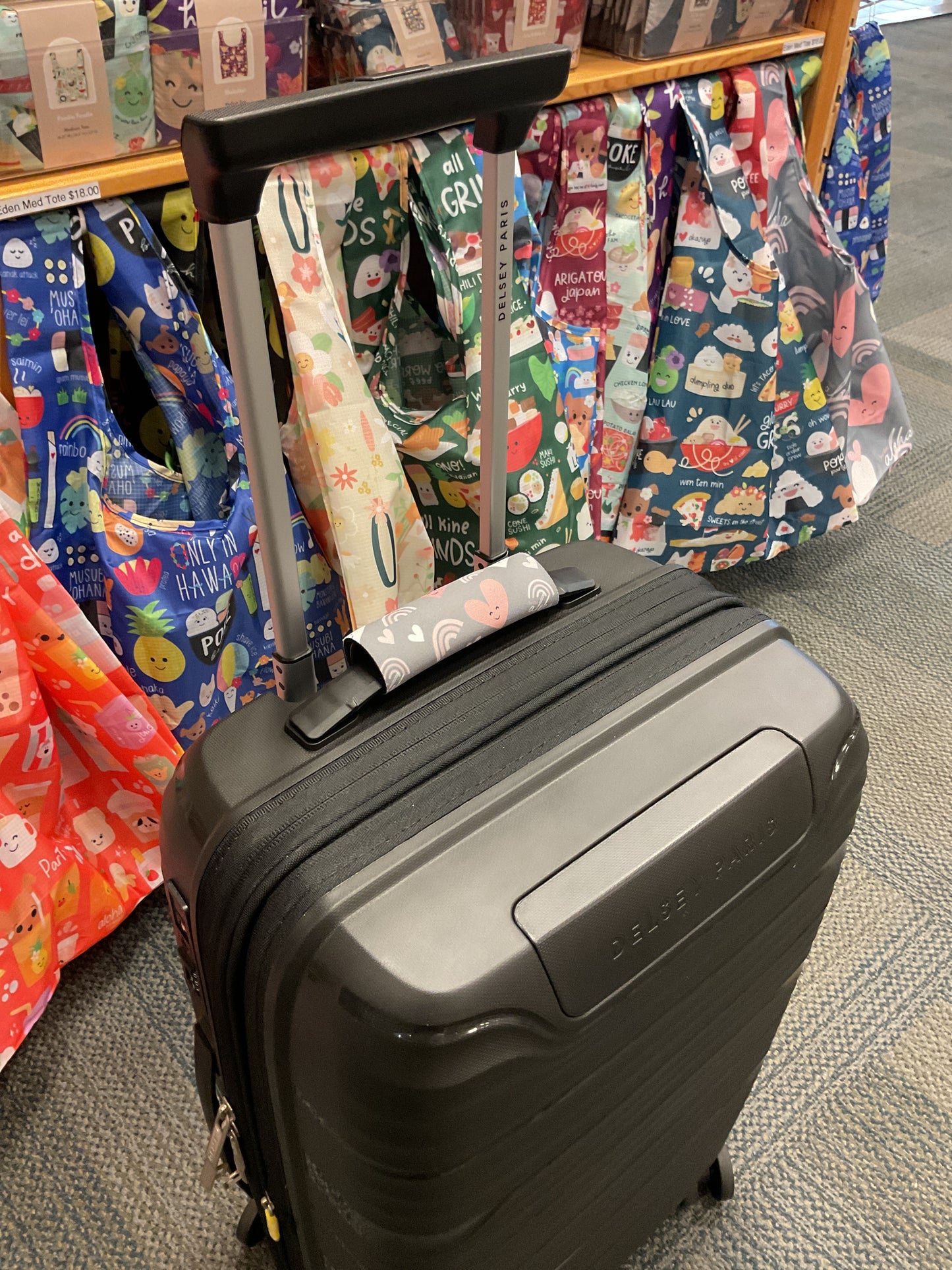 EDEN LUGGAGE WRAP BE THE ALOHA CHARCOAL