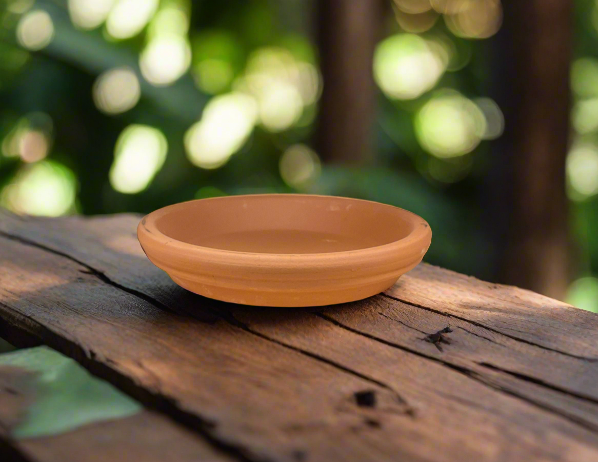DEROMA TERRA COTTA SAUCER 4"
