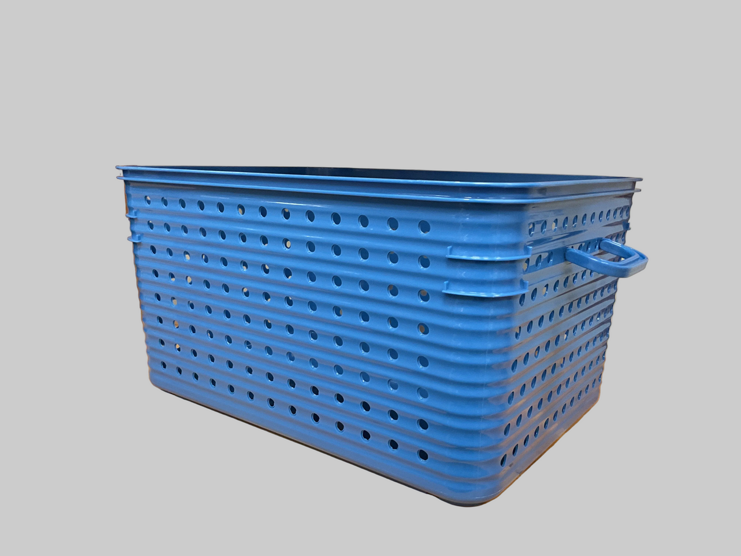 LARGE DOT BASKET BLUE