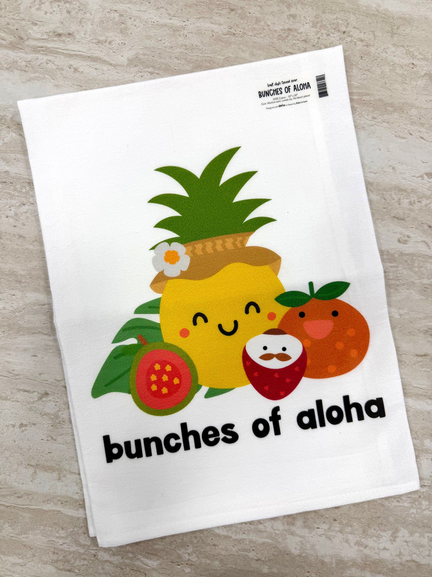 EDEN DISH TOWEL BUNCHES OF ALOHA