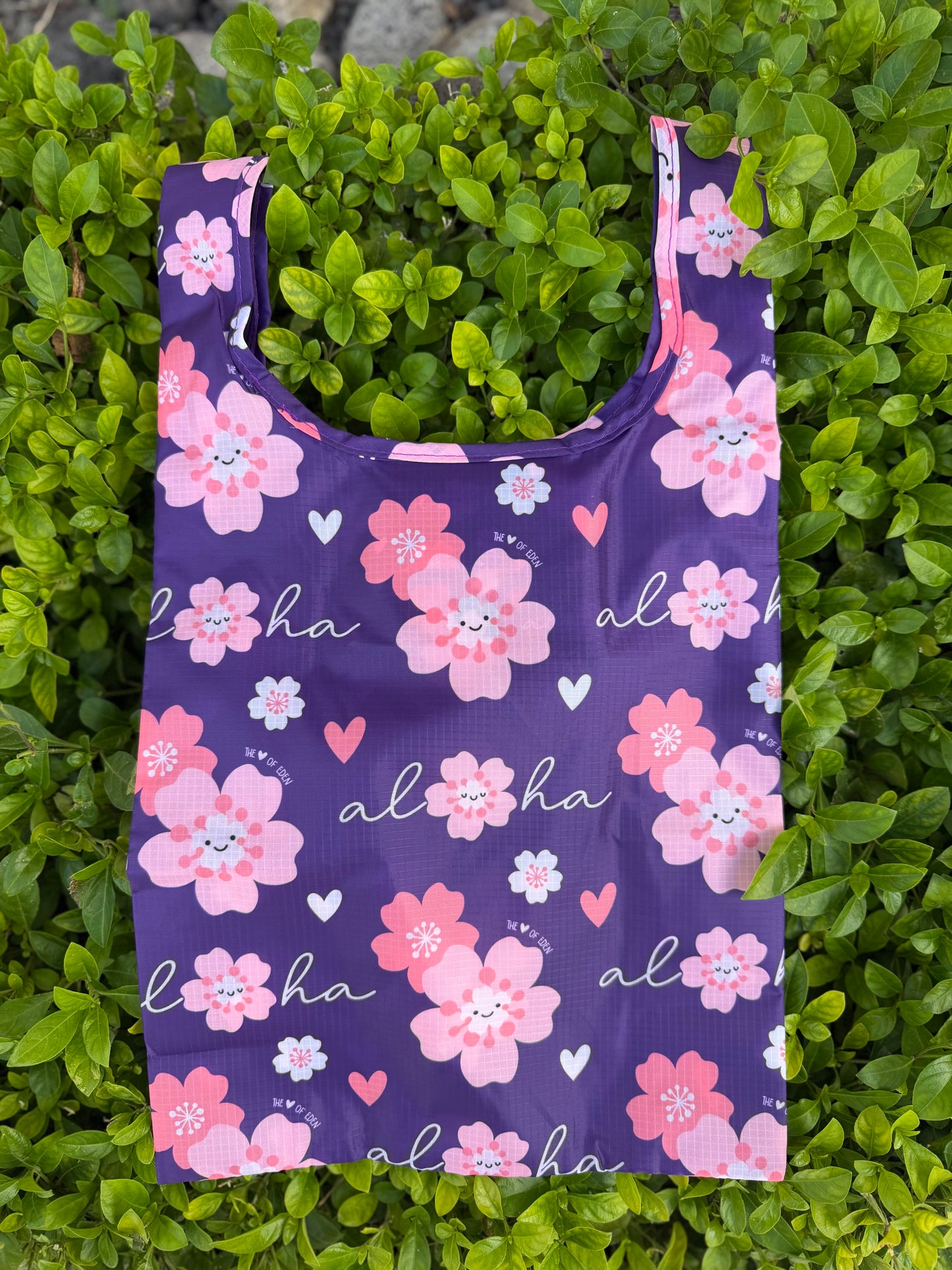 EDEN MEDIUM TOTE SAKURA DEEP PURPLE