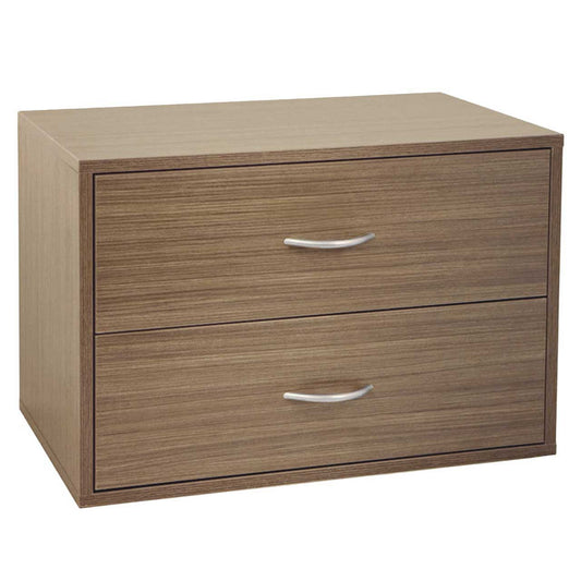 OBOX 2 DRAWER DRIFTWOOD