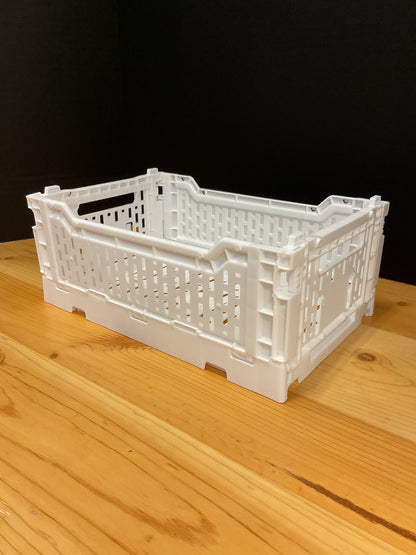 FLDBL BASKET 10.6 X 6.7 X 4.1 WHITE