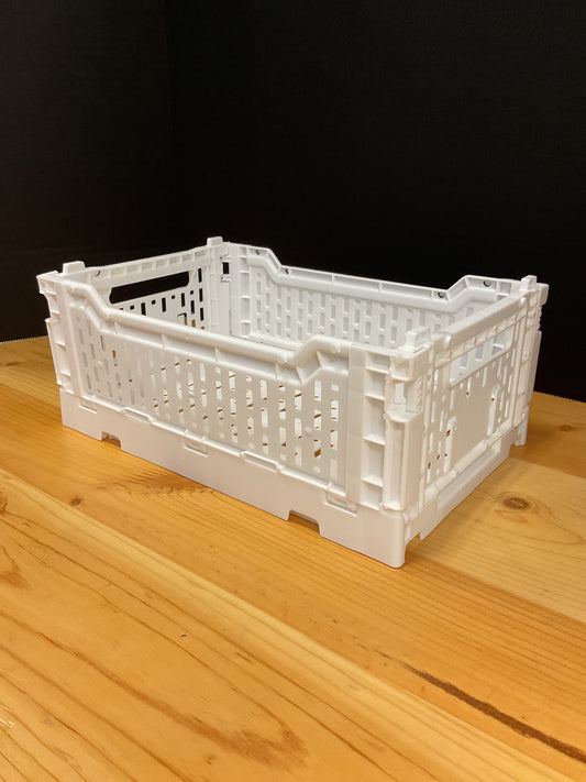 FLDBL BASKET 10.6 X 6.7 X 4.1 WHITE