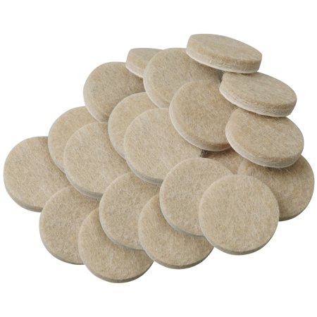 FELT PADS 3/4 RND ADH OAT 20PK