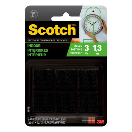 SCOTCH SQUARES 7/8" ID BLK