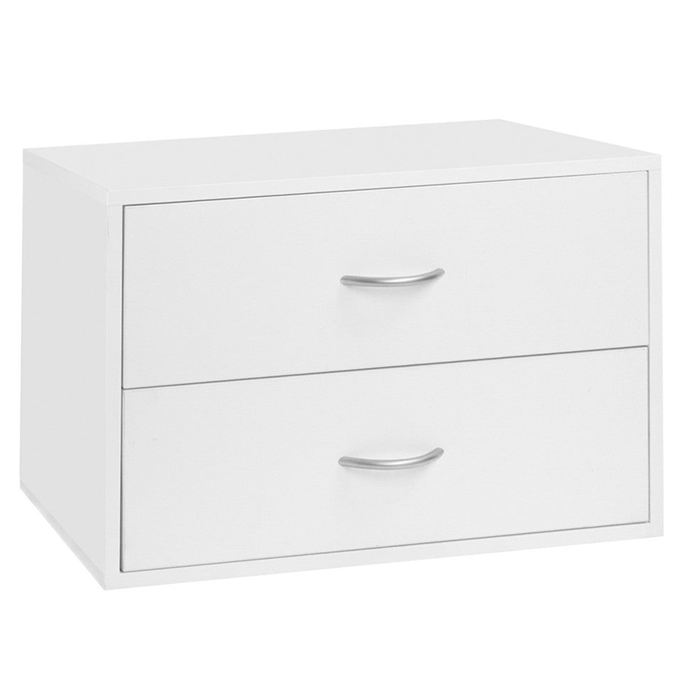 BIG OBOX 2 DRAWER WHITE