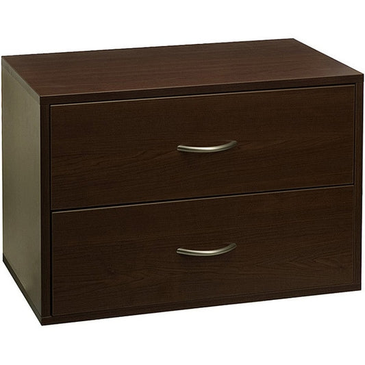 BIG OBOX 2 DRAWER CHOCOLATE