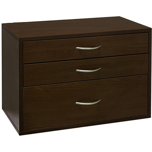 BIG OBOX 3 DRAWER CHOCOLATE