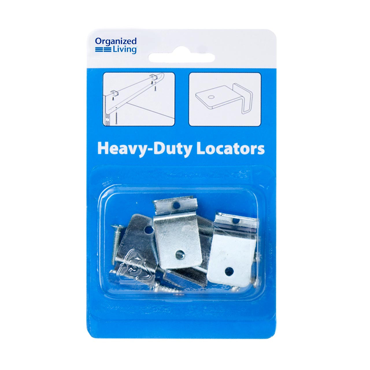 HEAVY DUTY SHELF LOCATORS CLEAR
