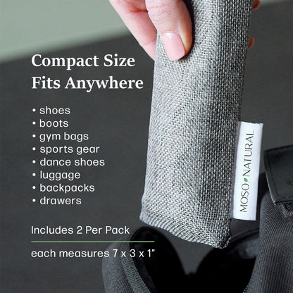 MINI MOSO CHARCOAL BAG X2