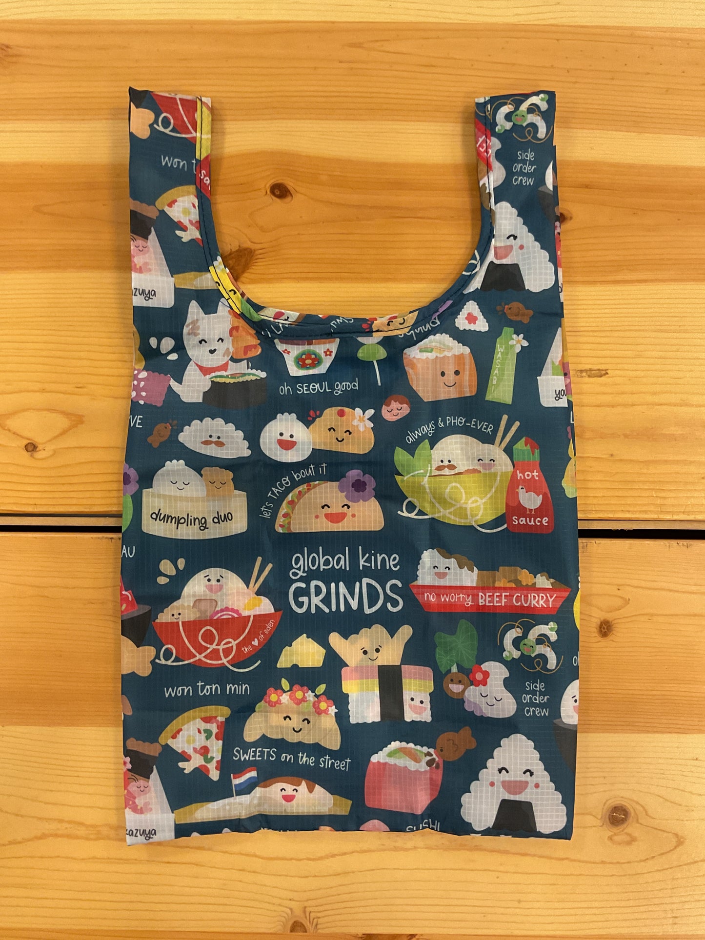 EDEN SMALL TOTE GLOBAL KINE GRINDS NAVY