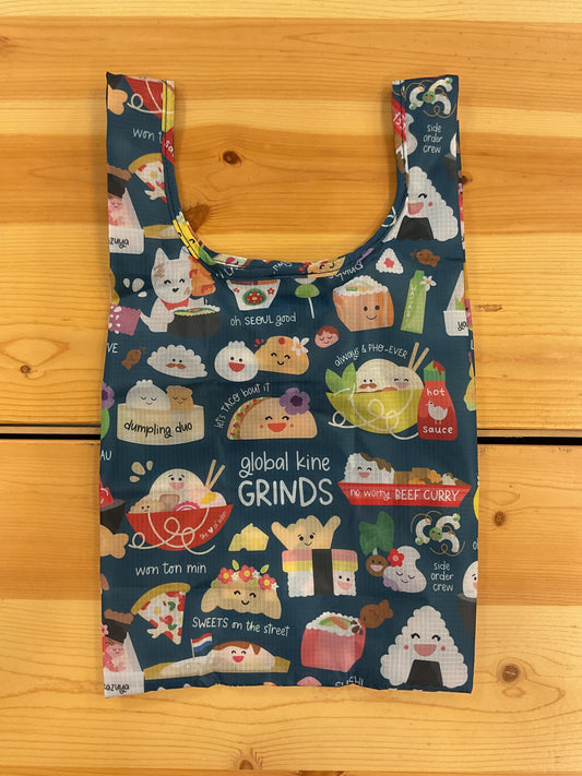 EDEN SMALL TOTE GLOBAL KINE GRINDS NAVY