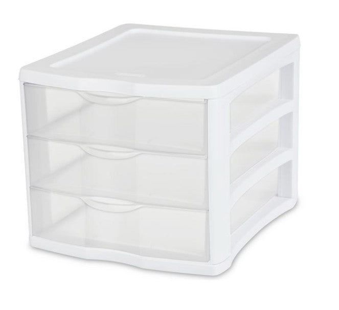 3 DRAWER UNIT WHITE
