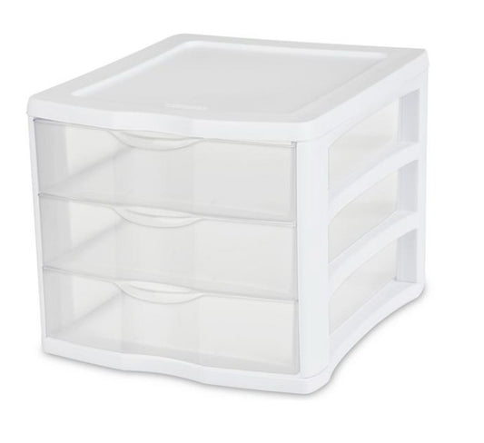 3 DRAWER UNIT WHITE