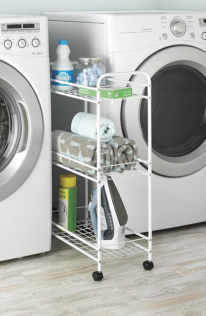 HOUSEHOLD CART SLIM WHITE