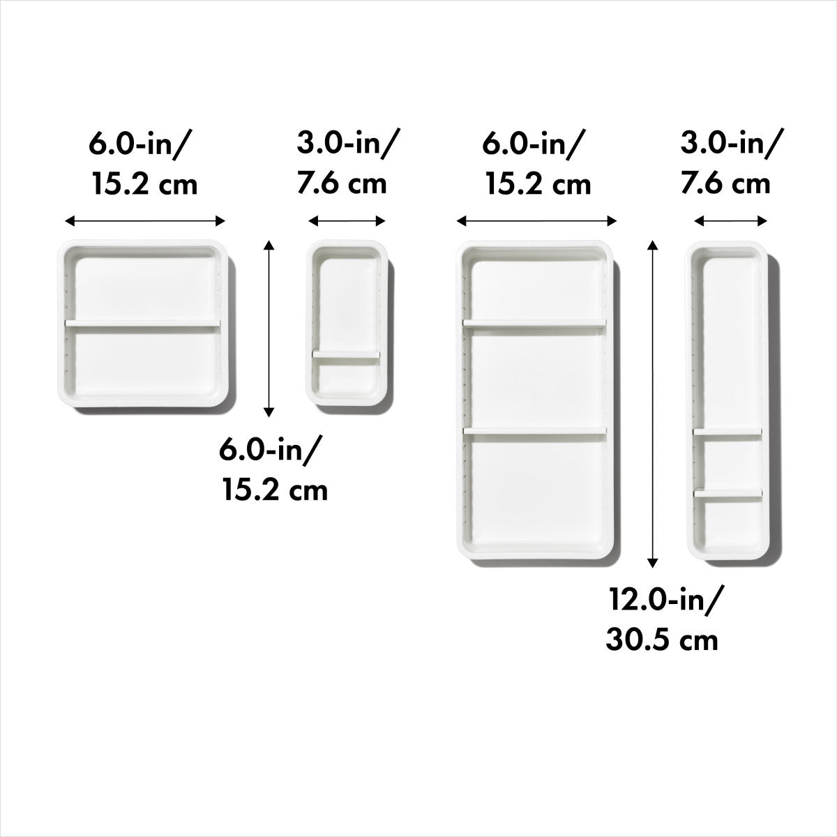 OXO 4PC COMPLETE DRAWER BIN SET