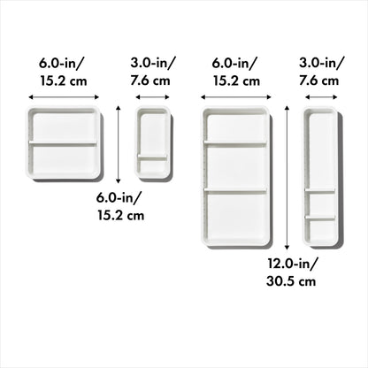 OXO 4PC COMPLETE DRAWER BIN SET