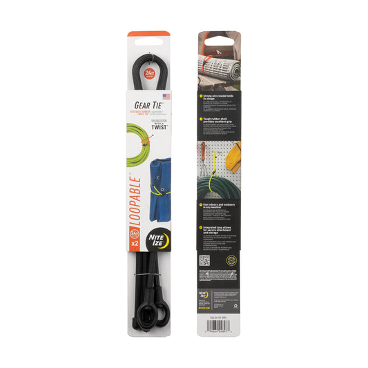 GEARTIE LOOPABLE 24" 2 PK BLK