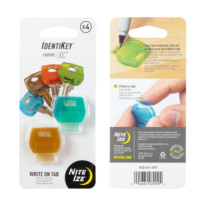 IDENTIKEY COVERS  4PK  ASSORTED